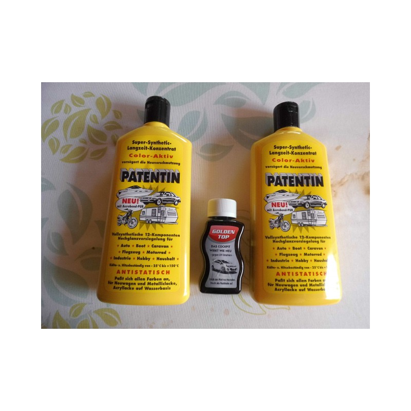 2 X PATENTIN  Color-Aktiv. Langzeit - Konzentrat. a.500 ml. 1 X Plastikpflege, 100ml.